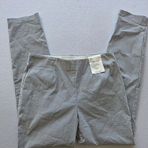 Calvin Klein Striped Pull-On Pants - Blue & White